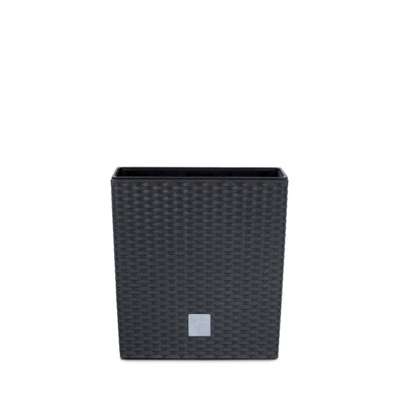 Prosperplast Rato Low 2in1 virágcserép, 20 cm - antracit