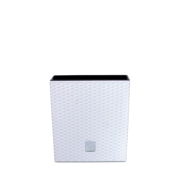 Prosperplast Rato Low 2in1 virágcserép, 20 cm - fehér