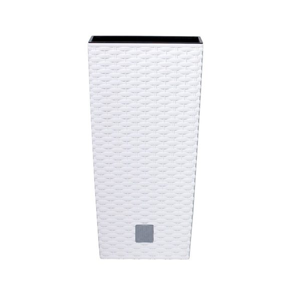 Prosperplast Rato Square 2in1 virágcserép, 26,5 cm - fehér