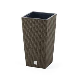  Prosperplast Rato Square Eco Wood 2in1 virágcserép, 30 cm - natúr