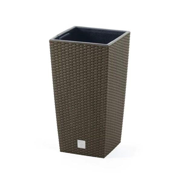 Prosperplast Rato Square Eco Wood 2in1 virágcserép, 30 cm - natúr