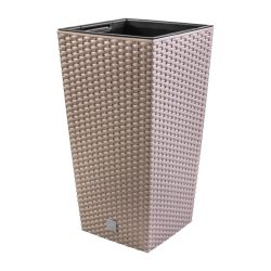 Prosperplast Rato Square 2in1 virágcserép, 32,5 cm - mokka