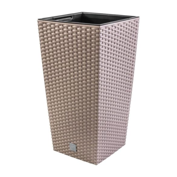 Prosperplast Rato Square 2in1 virágcserép, 32,5 cm - mokka
