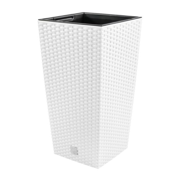 Prosperplast Rato Square 2in1 virágcserép, 32,5 cm - fehér