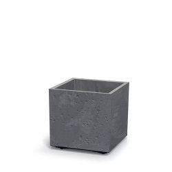   Prosperplast Sierra Square Beton virágcserép, 40 cm - marengo