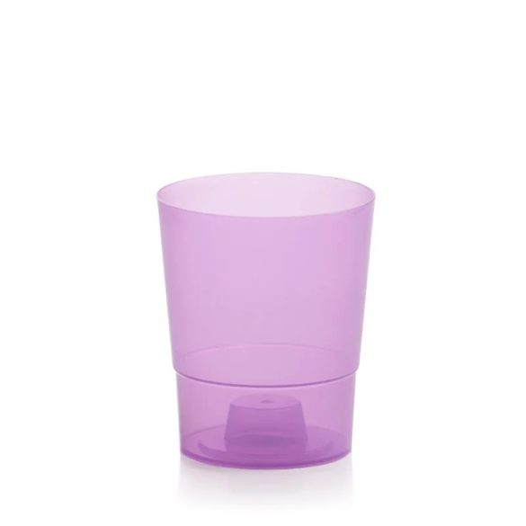 Prosperplast Coubi műanyag orchidea virágcserép - átlátszó lila
