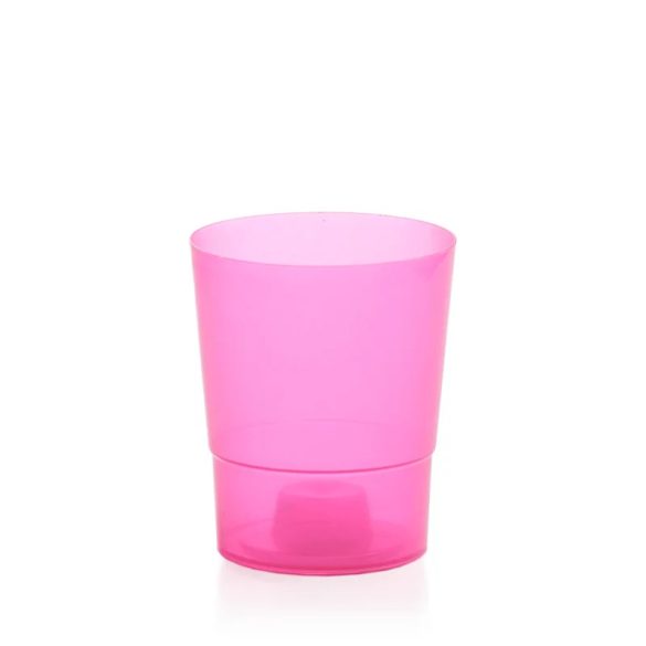 Prosperplast Coubi műanyag orchidea virágcserép - átlátszó pink