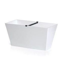 Prosperplast Tubus Case balkonláda, 40 cm - fehér