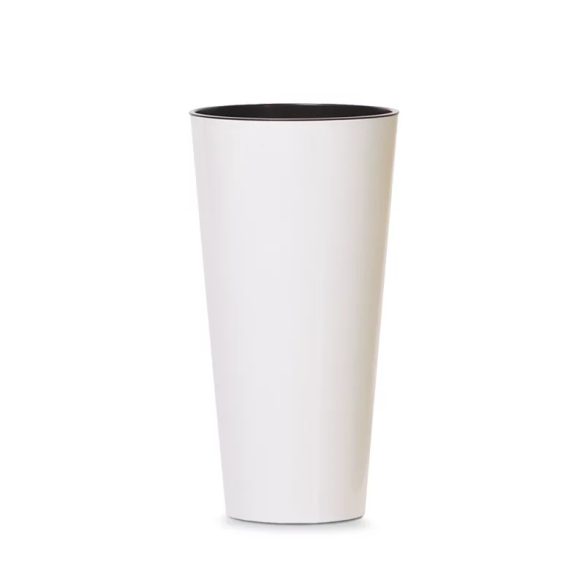 DTUS200S-S449 Prosperplast vir.cserépTUBUS SLIM SHINE FÉNYES 2IN1 - fehér
