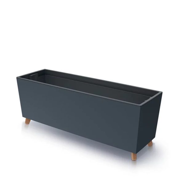 Prosperplast Urbi Case virágláda lábakkal, 80 cm - antracit