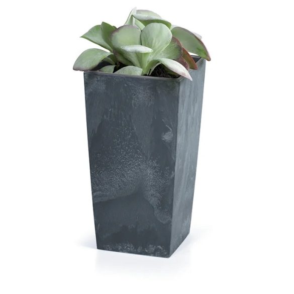 Urbi Square Beton Effect virágcserép, 17 cm - antracit