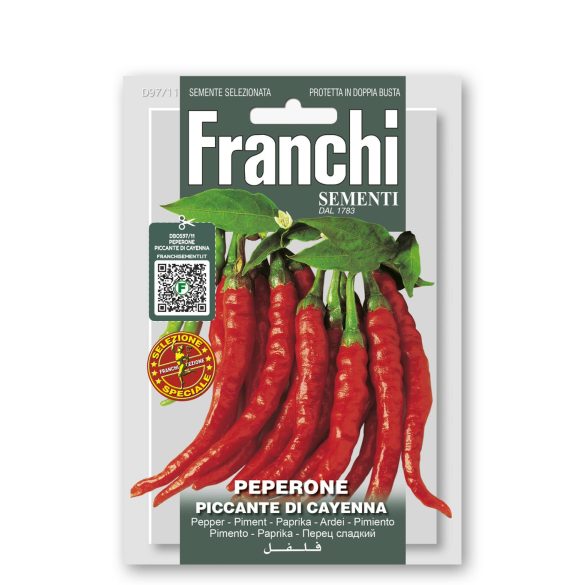 Franchi Sementi Chilipaprika vetőmag - Piccante Di Cayenna