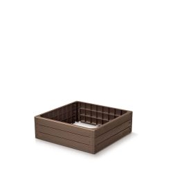   Prosperplast Woody Base négyzetalakú magaságyás - rusztikus tégla