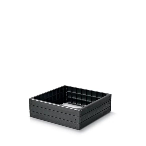Prosperplast Woody Base négyzetalakú magaságyás - antracit