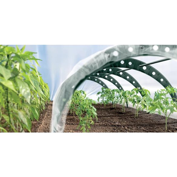 Prosperplast Floo Tunnel kerti fóliasátor, 240 cm - zöld
