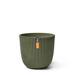   Capi Groove újrahasznosított virágcserép műfűből, 13x12 cm - zöld