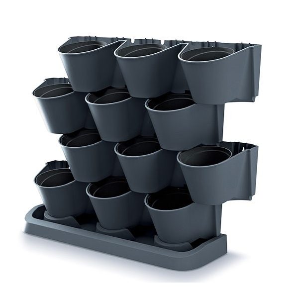 Prosperplast Cascade Garden talpas függőkert - antracit