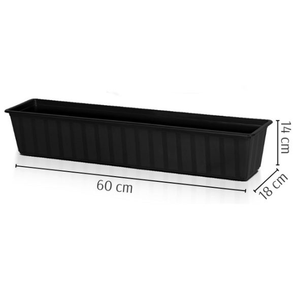 Prosperplast Agro balkonláda, 60 cm - antracit