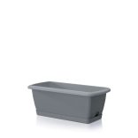 Prosperplast Respana easycare balkonláda öntözőnyílással és tálcával, 40 cm - kő szürke