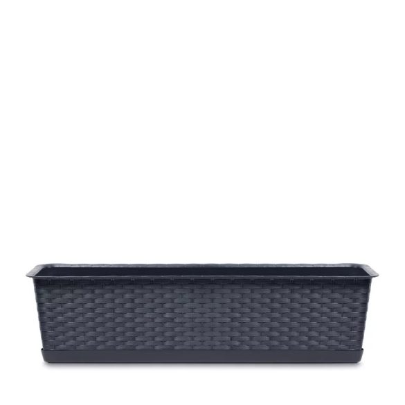 Prosperplast Ratolla Set balkonláda alátéttel, 60 cm - antracit