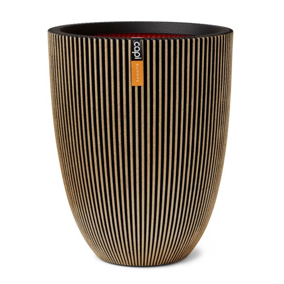 Capi Groove low virágcserép, 46x58 cm - fekete-arany