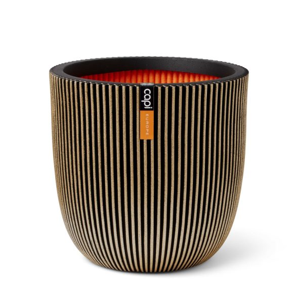 Capi Groove virágcserép, 43x41 cm - fekete-arany