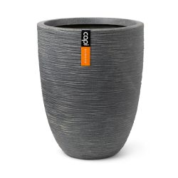   Capi Waste Rib Low virágcserép, 34x46 cm - terrazzo szürke