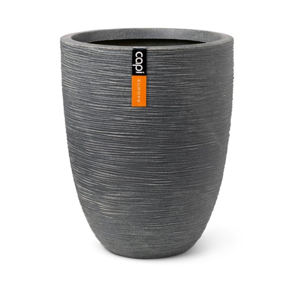 Capi Waste Rib Low virágcserép, 34x46 cm - terrazzo szürke