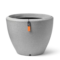 Capi Arc Granite virágcserép, 34x25 cm - világos szürke