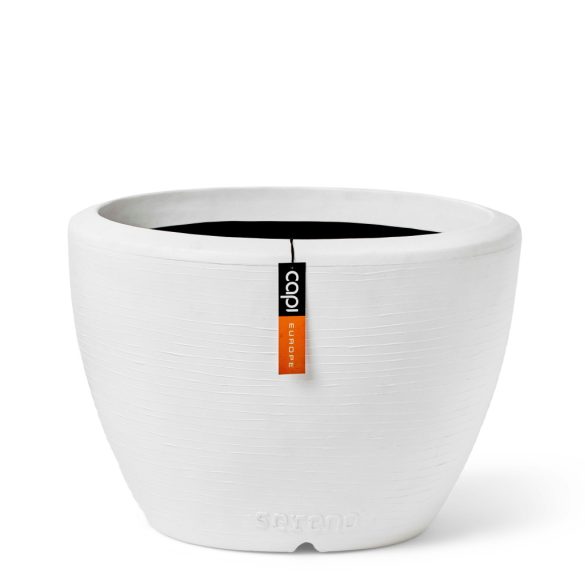 Capi Arc Granite virágcserép, 34x25 cm - fehér