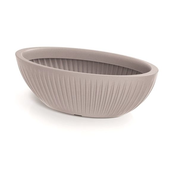 Prosperplast Latia Ethick virágcserép, 58 cm - mokka
