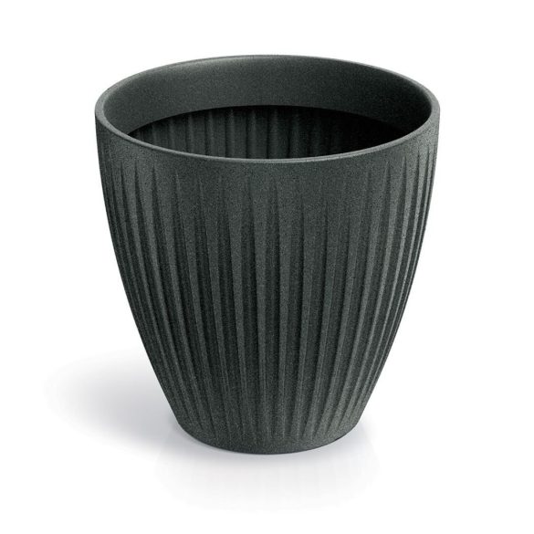 Prosperplast Ethick Latia round virágcserép, 48 cm - antracit